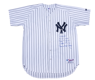 Derek Jeter Signed New York Yankees Multi-Inscription Pinstripe Jersey LE 22/99 (Steiner)